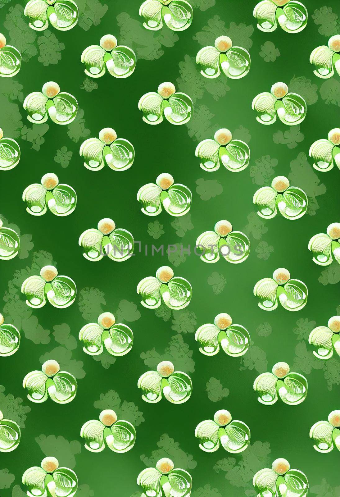 Lucky charm background of 3D render, suitable for a mobile screen, phone desktop, landing page, UI UX, and wallpaper.
