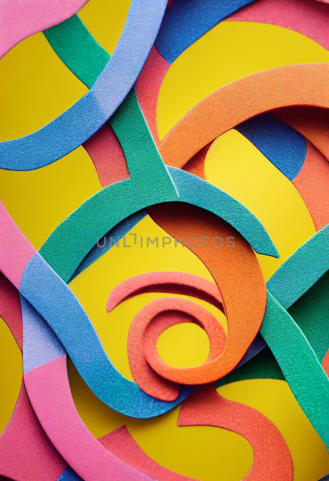 Lucky charm background of 3D render, suitable for a mobile screen, phone desktop, landing page, UI UX, and wallpaper.