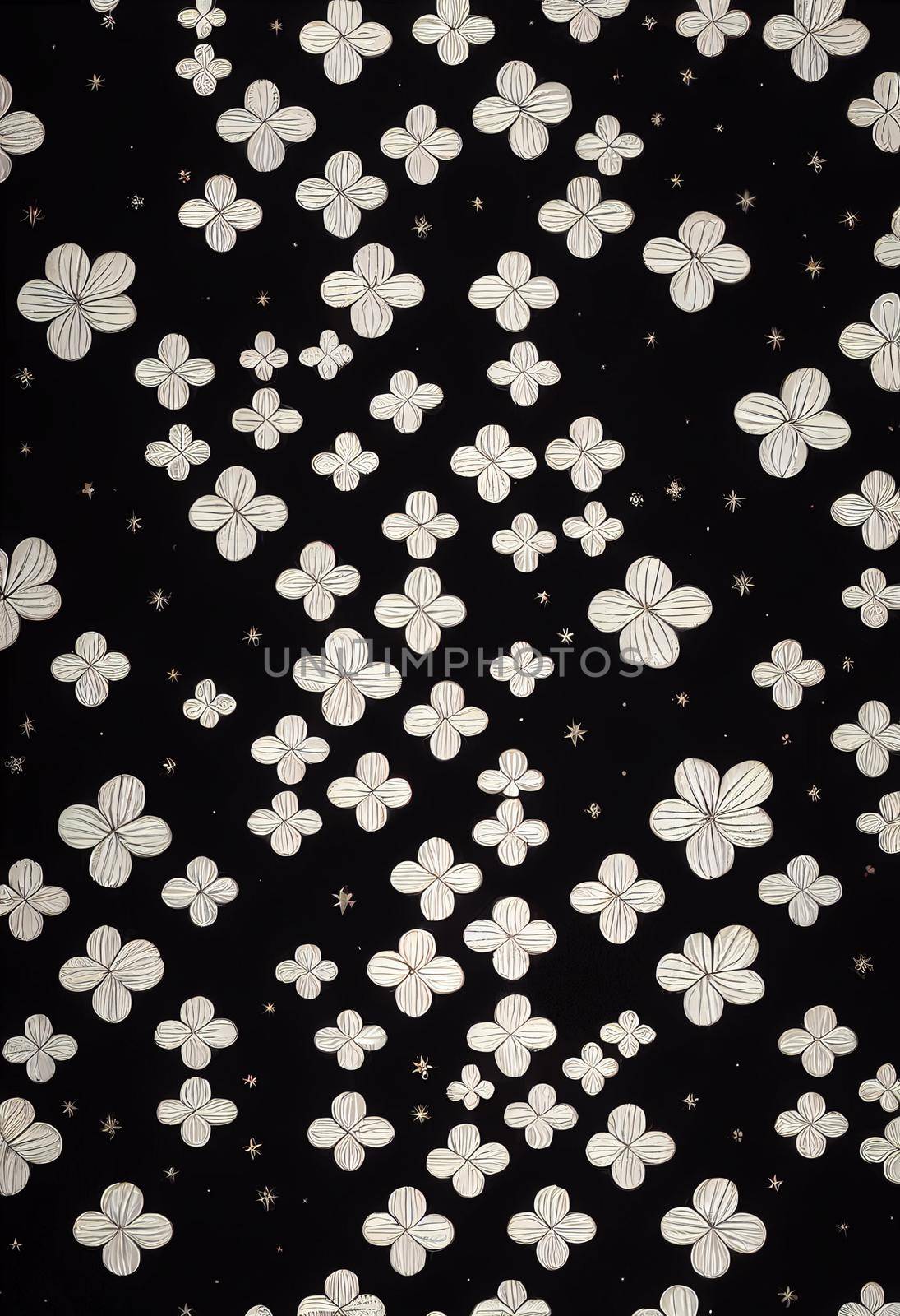 Lucky charm background of 3D render, suitable for a mobile screen, phone desktop, landing page, UI UX, and wallpaper.