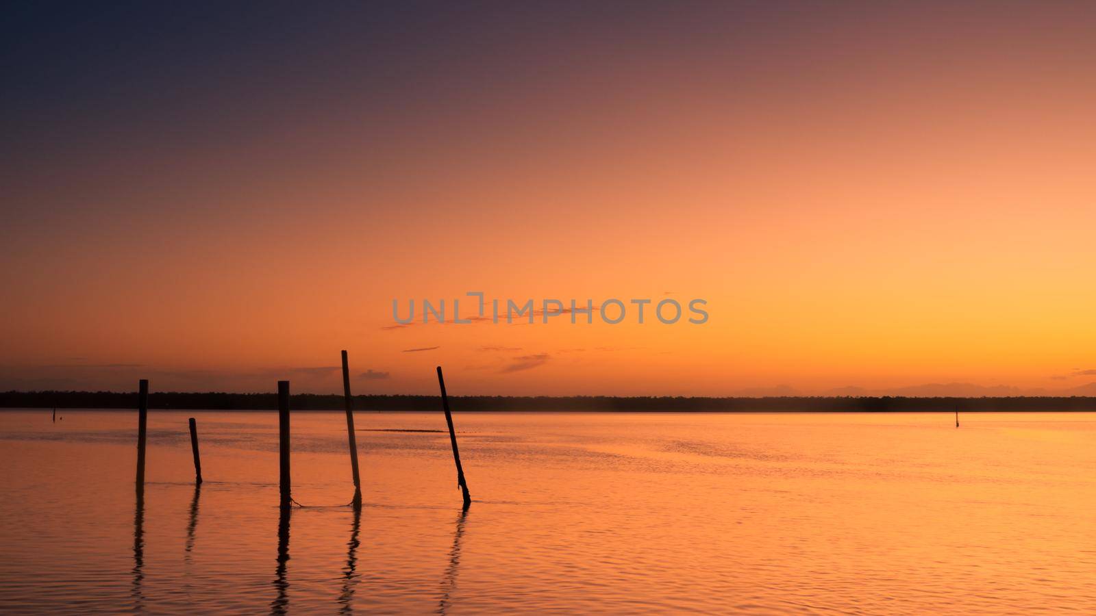 Sunrise over Everglades from East side of Chokoloskee Island.