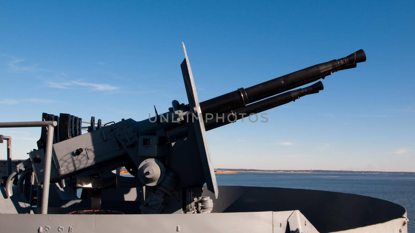 Battleship of US Navy at the museum in Mobile, AL.