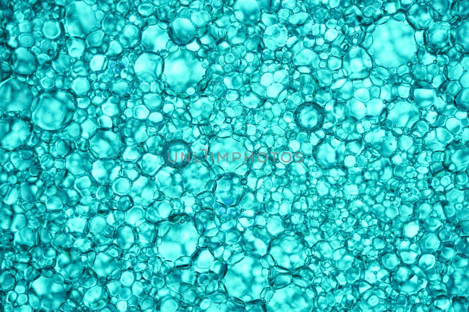 abstract blue background of oil drops by joseantona