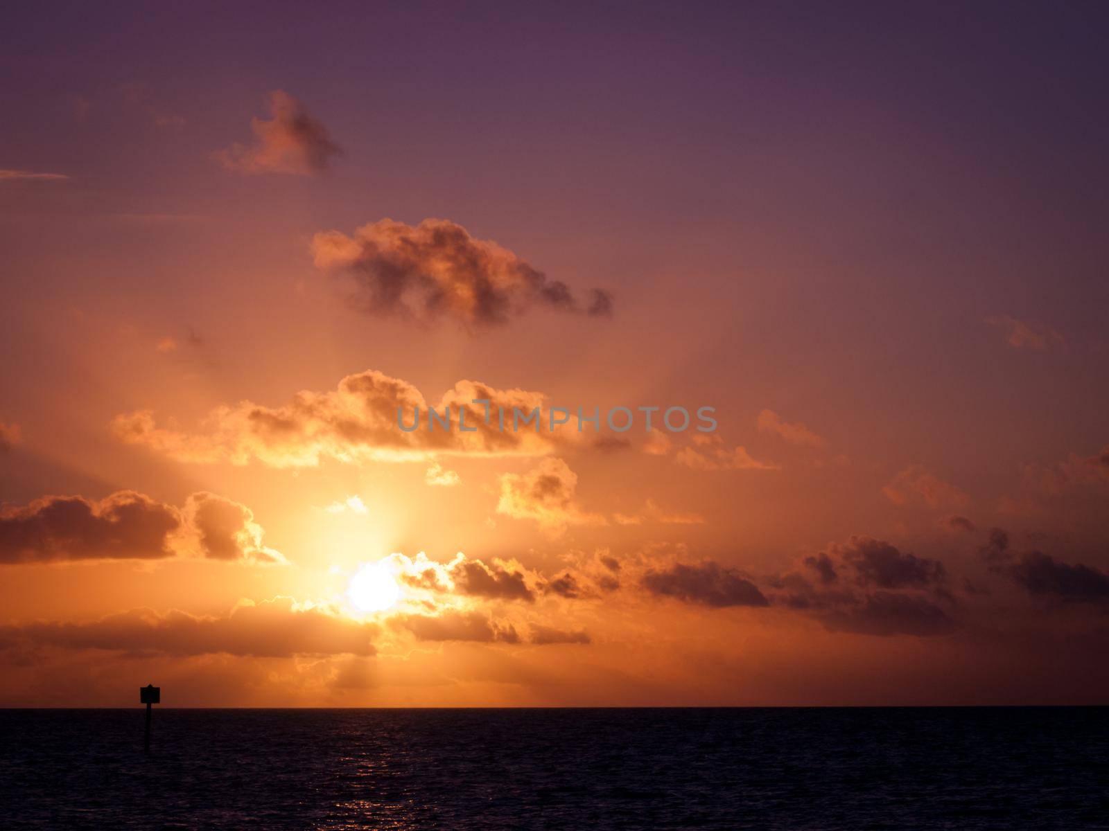 Beautiful sunrise at Key West, Florida.