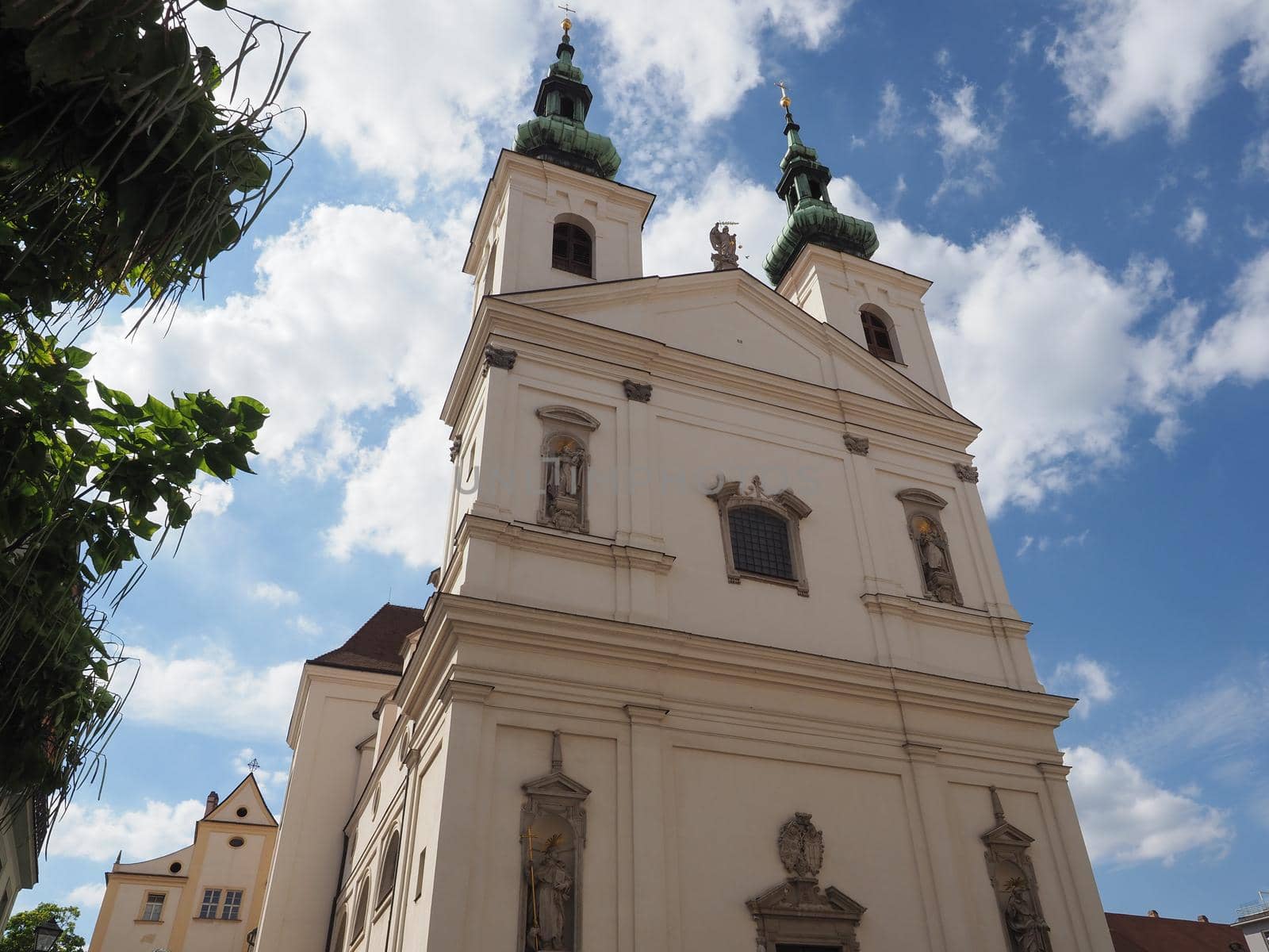 Kostel svateho Michala translation Church of Saint Michael in Brno, Czech Republic