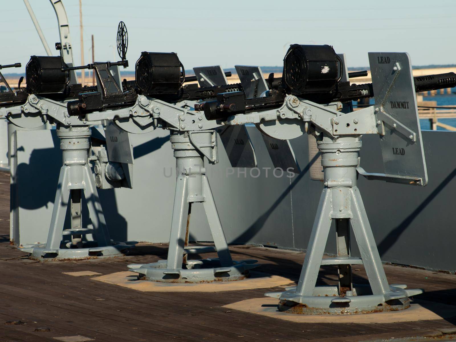 Battleship of US Navy at the museum in Mobile, AL.