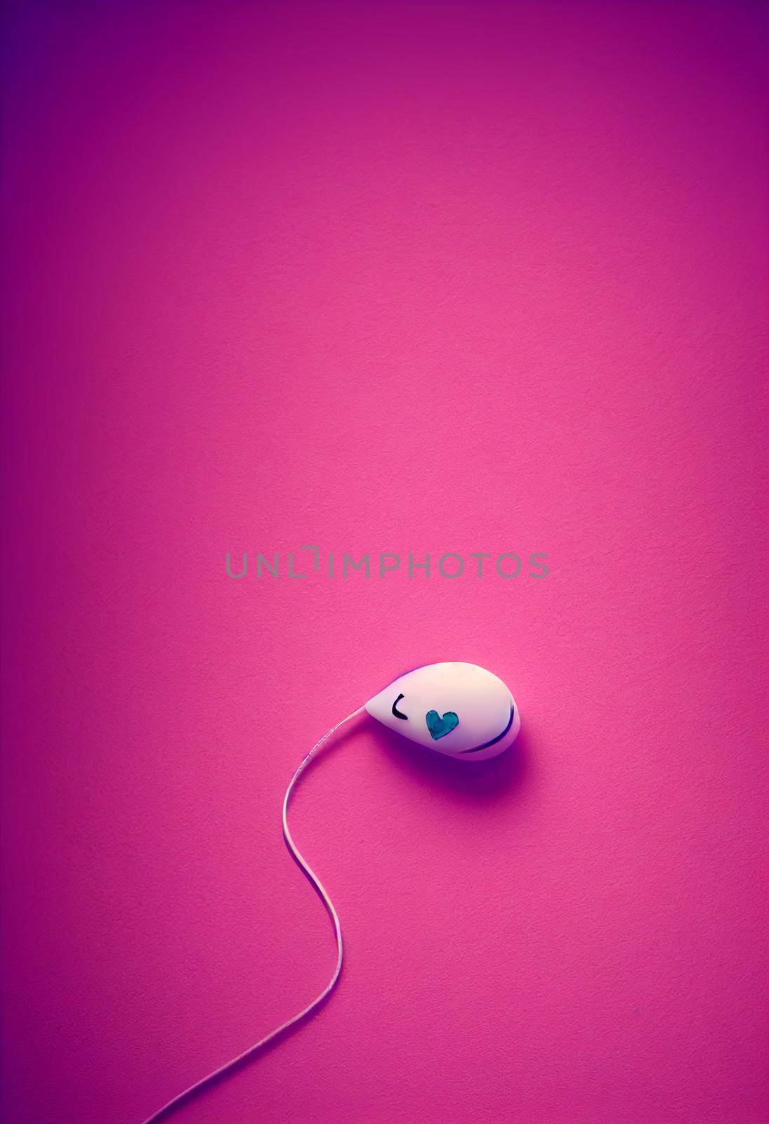 Lucky charm background of 3D render, suitable for a mobile screen, phone desktop, landing page, UI UX, and wallpaper.
