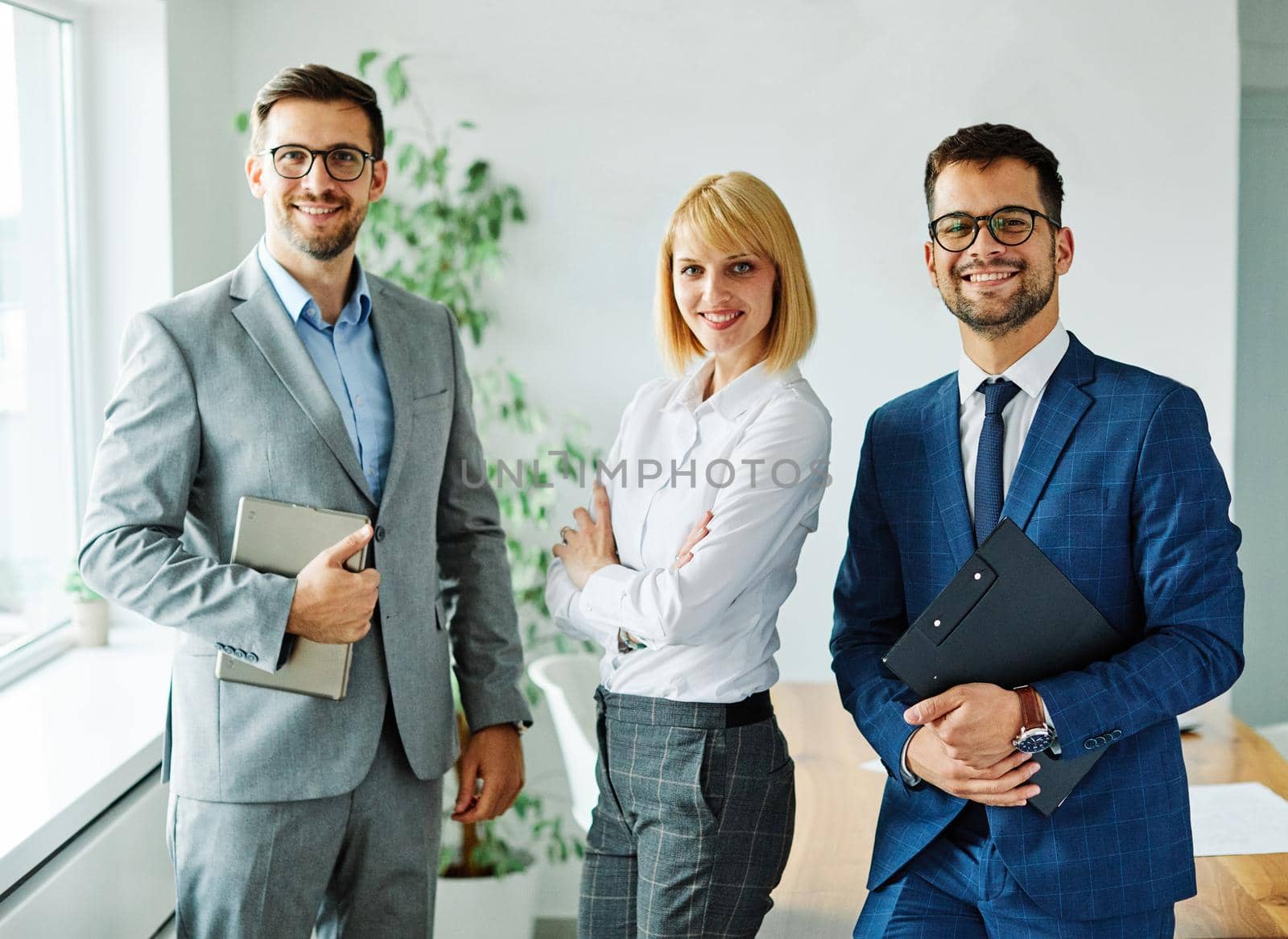 Young business people having a meeting in the office