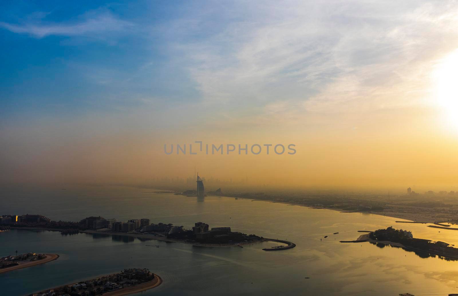 Dubai, UAE - 09.24.2021 Dubai city skyline on early morning hour.