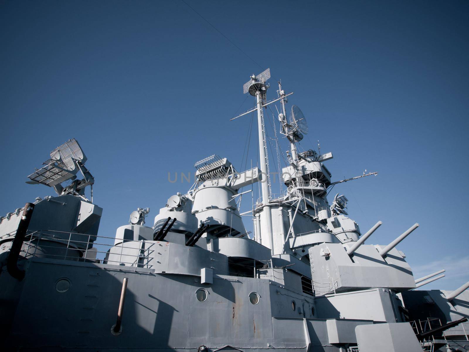Battleship of US Navy at the museum in Mobile, AL.