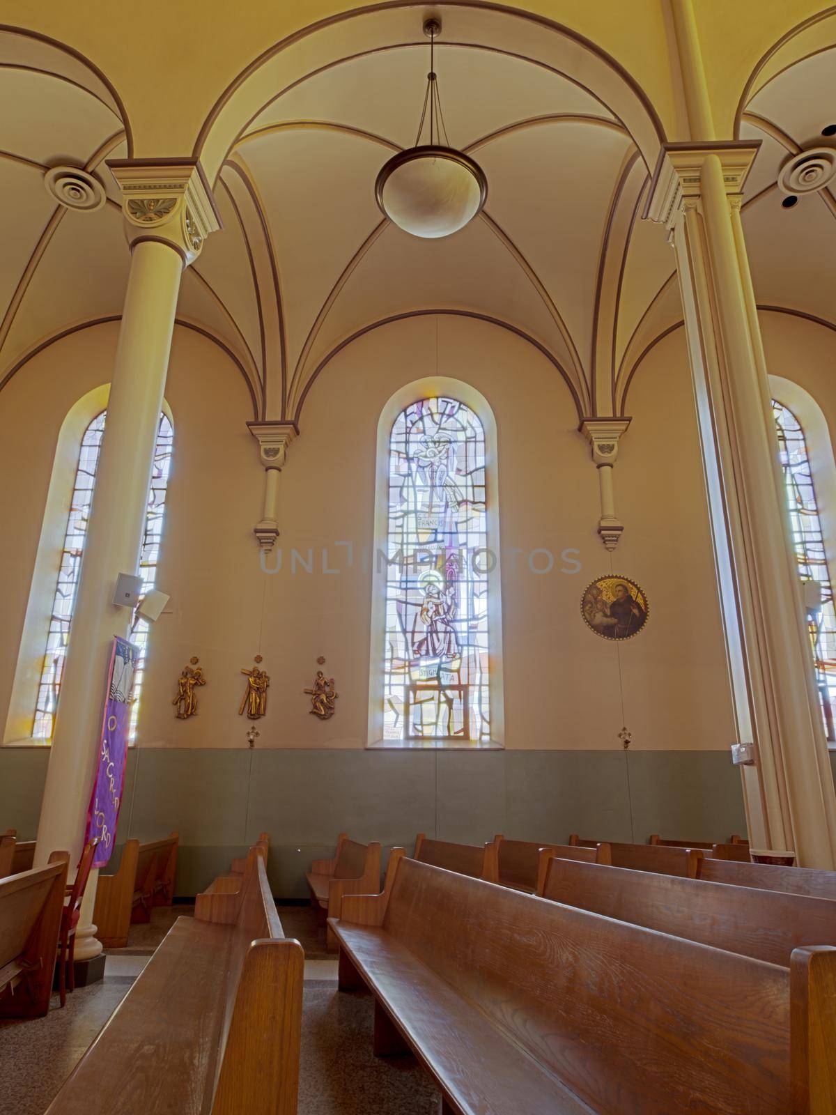 Interior of the St. Elizabeth of Hungary on Auroria Campus in Denver.