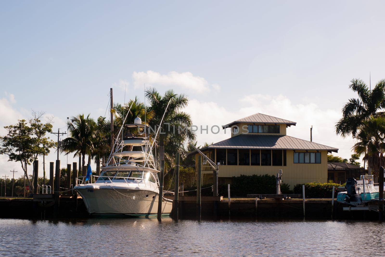 A view of Everglades from the water.
