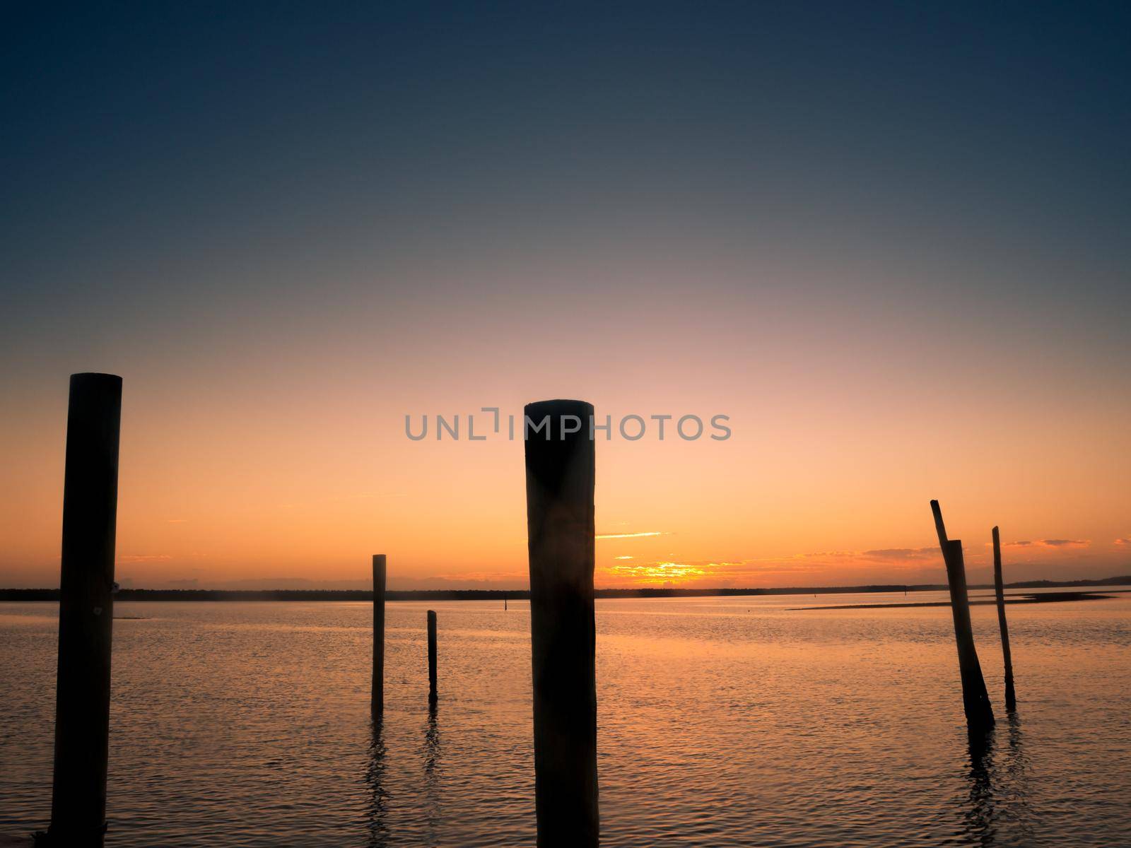 Sunrise over Everglades from East side of Chokoloskee Island.