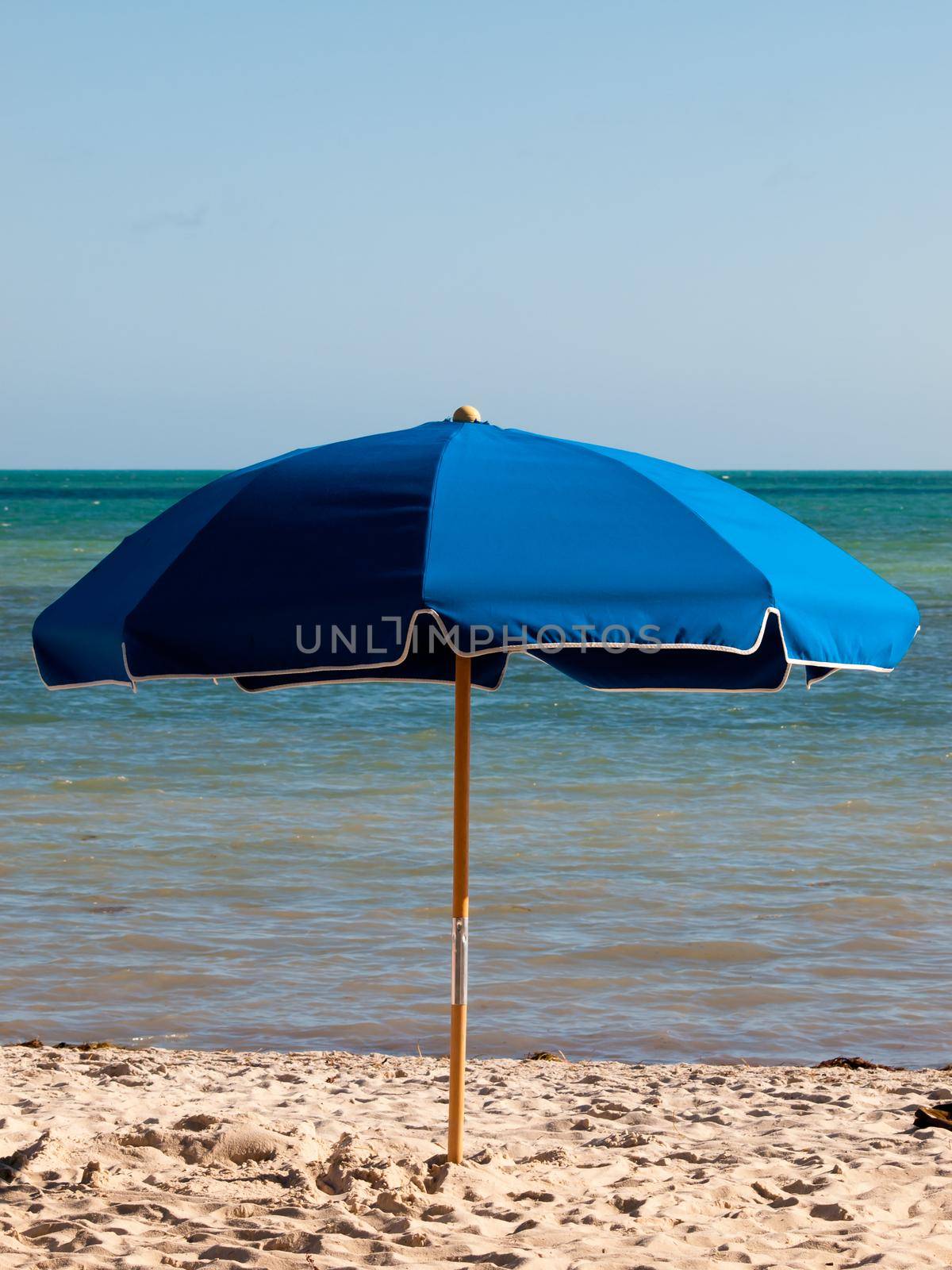 Beach umbrella on Smathers Beach.