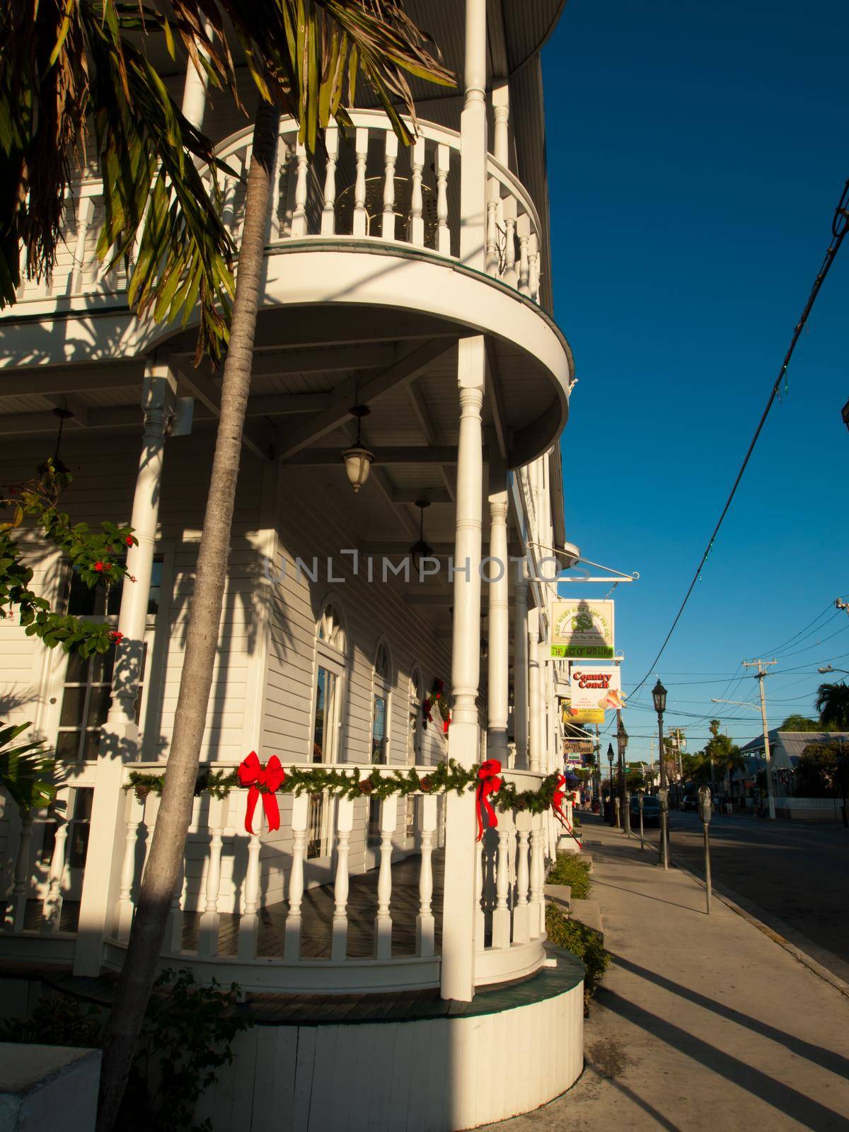 Hose decorated for Christmas on Key West, Florida.