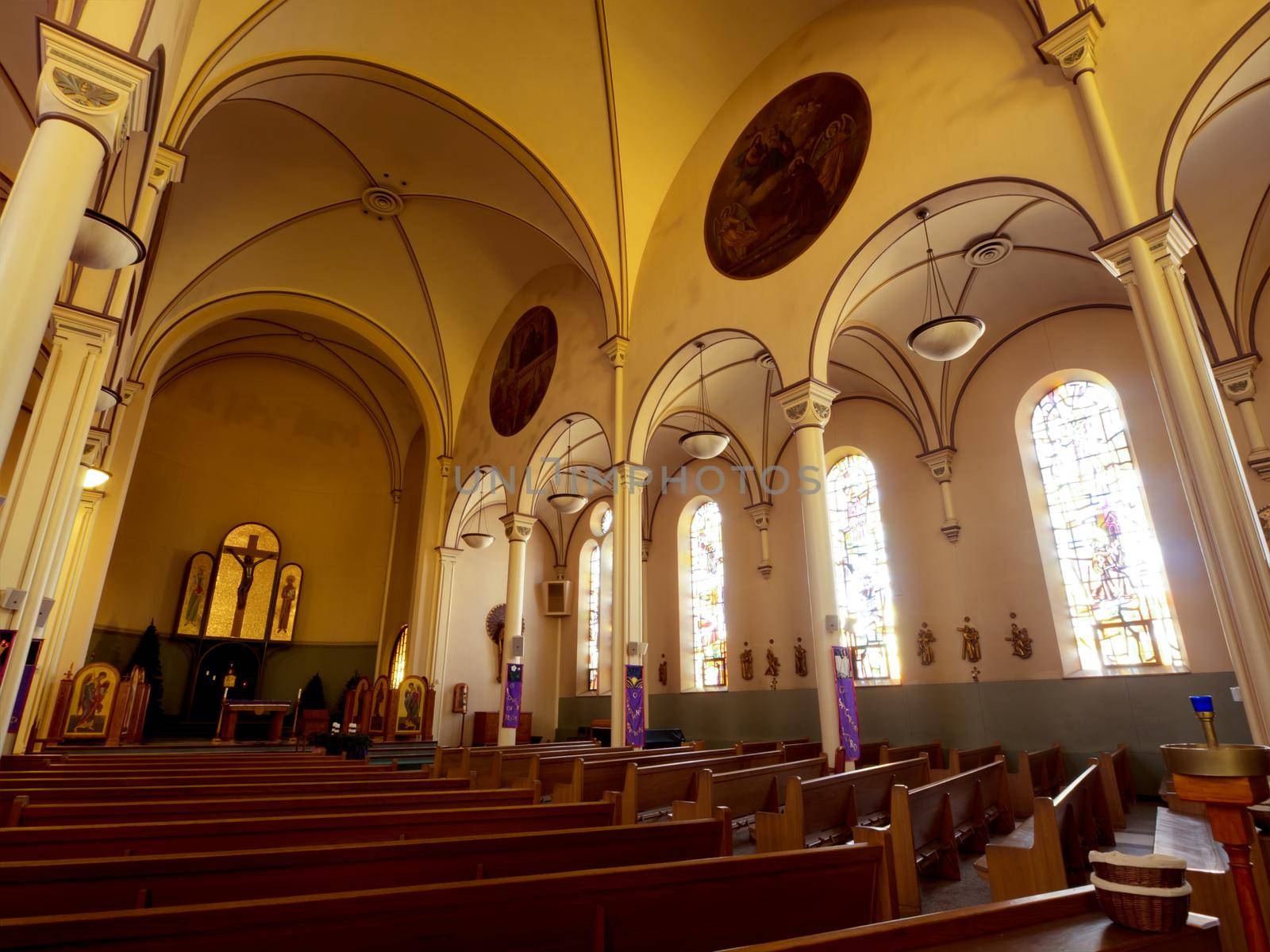 Interior of the St. Elizabeth of Hungary on Auroria Campus in Denver.
