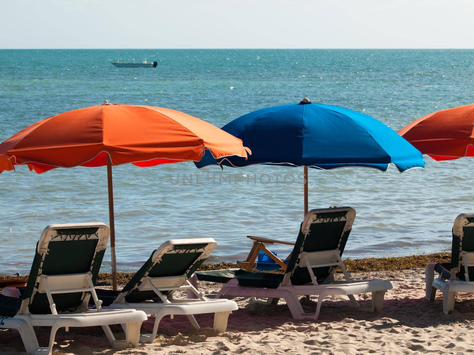 Beach umbrella on Smathers Beach.