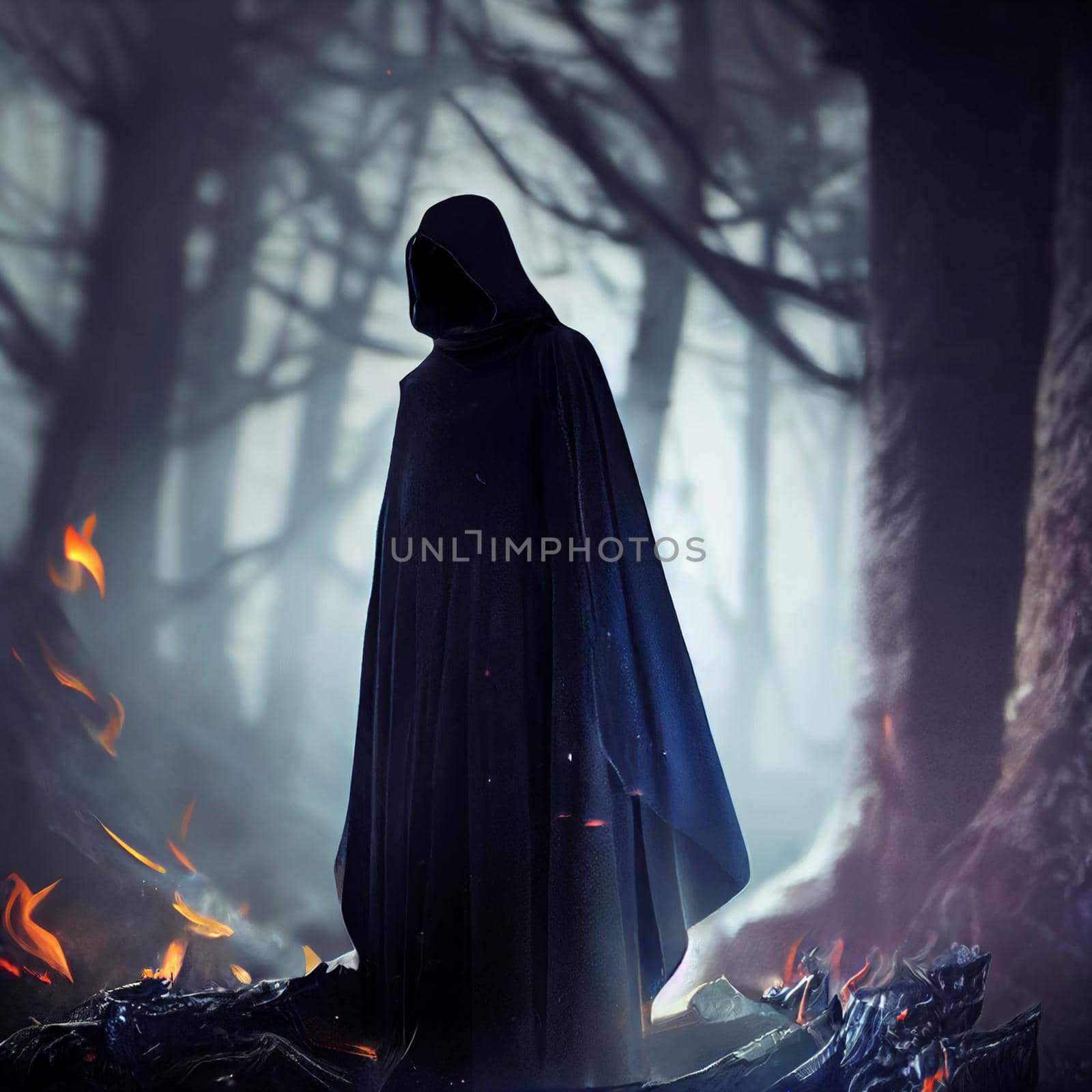 A figure in a dark cloak by NeuroSky