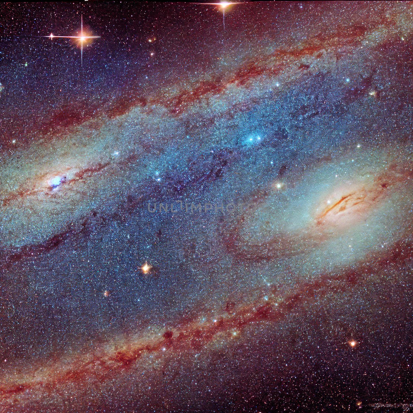 Photorealistic representation of the galaxy. High quality illustration