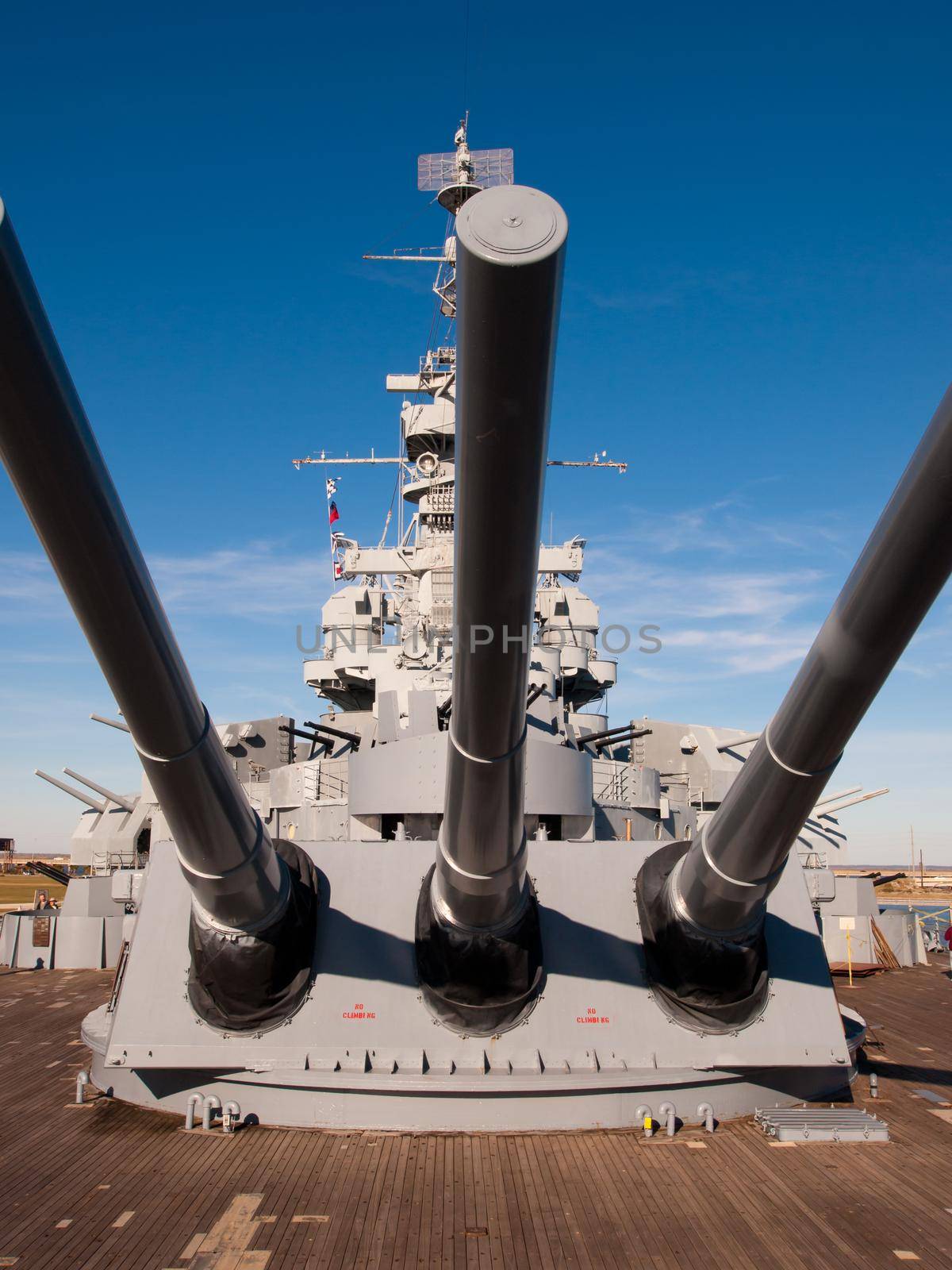 Battleship of US Navy at the museum in Mobile, AL.