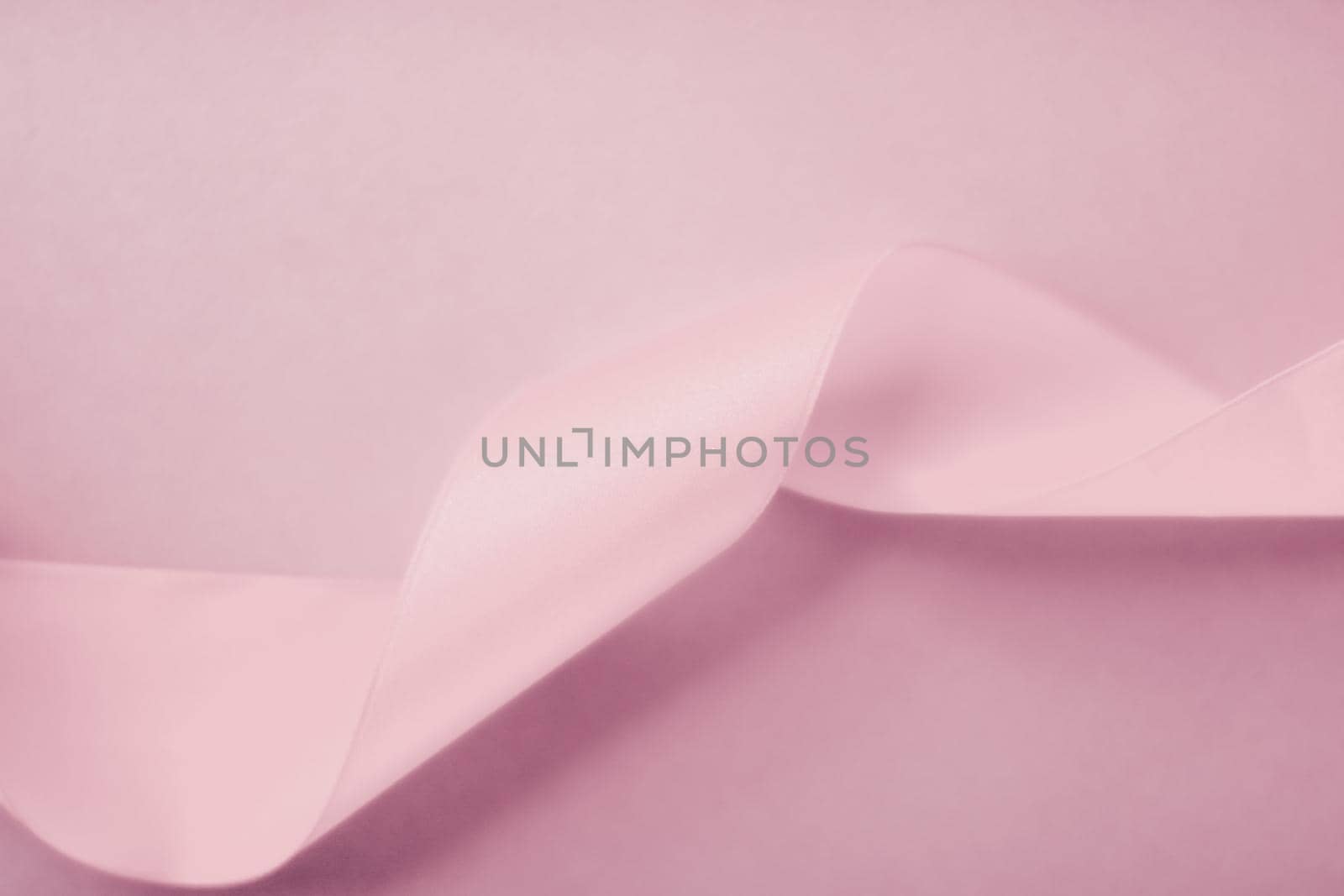 Abstract silk ribbon on blush pink background, exclusive luxury brand design for holiday sale product promotion and glamour art invitation card backdrop by Anneleven