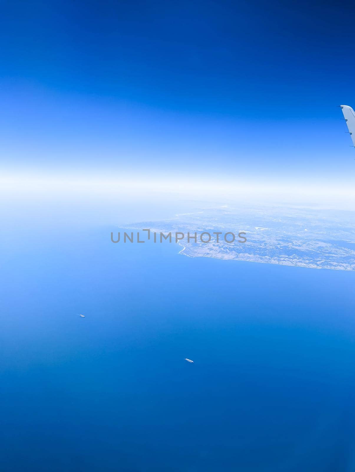 southern california coastline from an air plane by digidreamgrafix