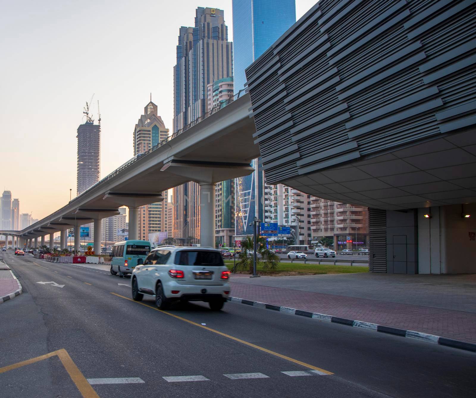 Main road of UAE, Shaikh Zayed Road, Dubai. Outdoors