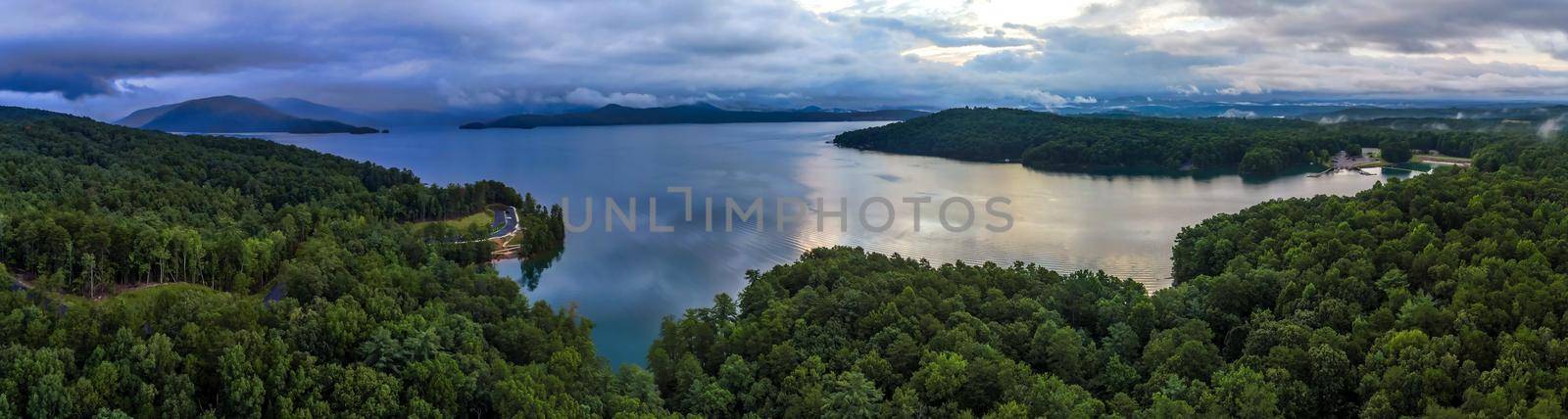 beautiful early morning sunrise on lake jocassee south carolina by digidreamgrafix