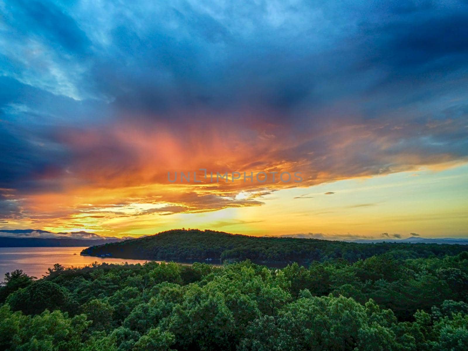 beautiful early morning sunrise on lake jocassee south carolina by digidreamgrafix