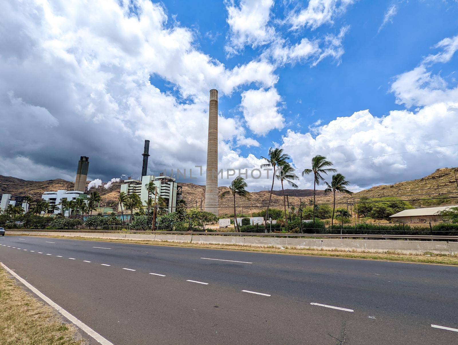 electric power steam plant in oahu hawaii by digidreamgrafix