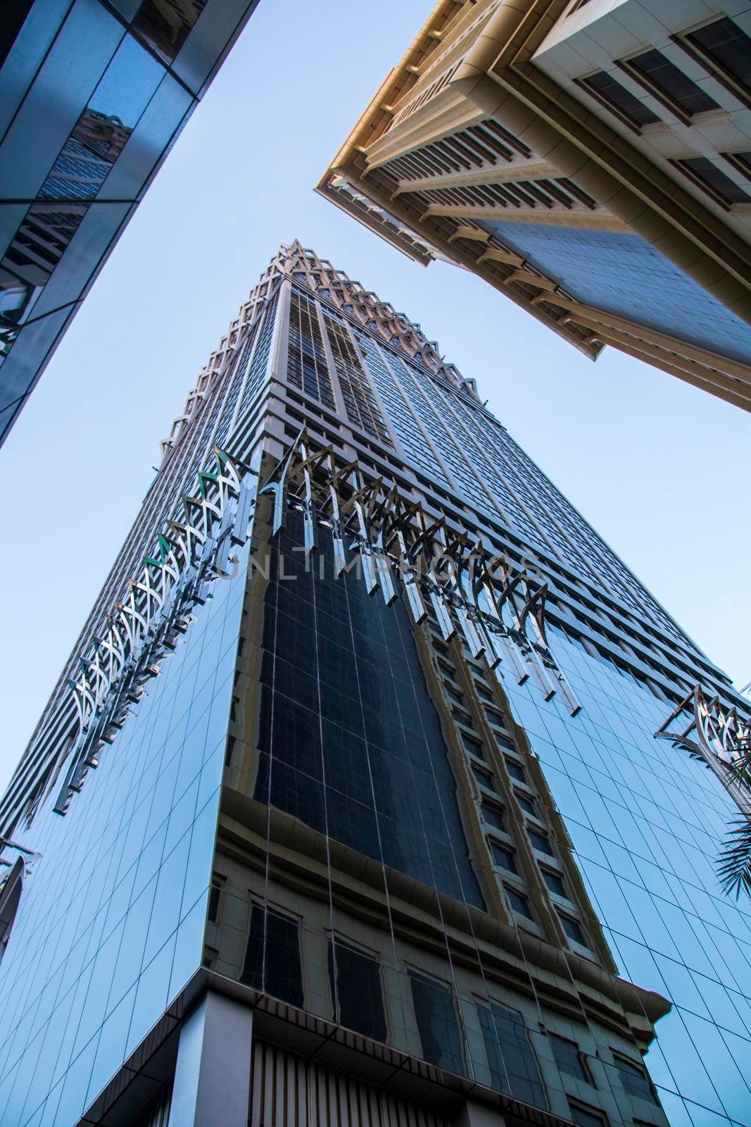 View of some skyscrapers along the Sheikh Zayed Road in Dubai. Outdoors