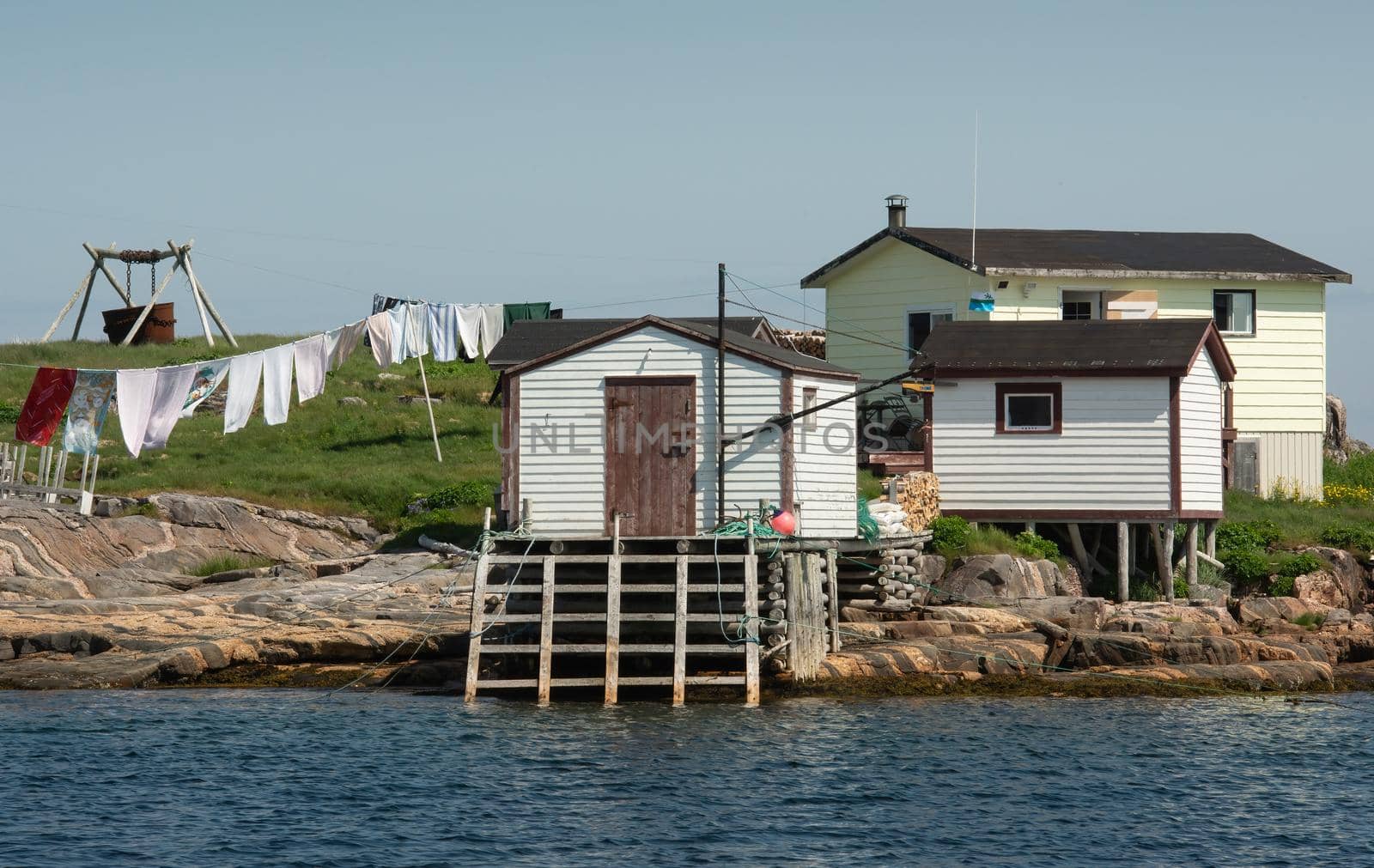 Newfoundland simple fishing seashore homestead lifestyle