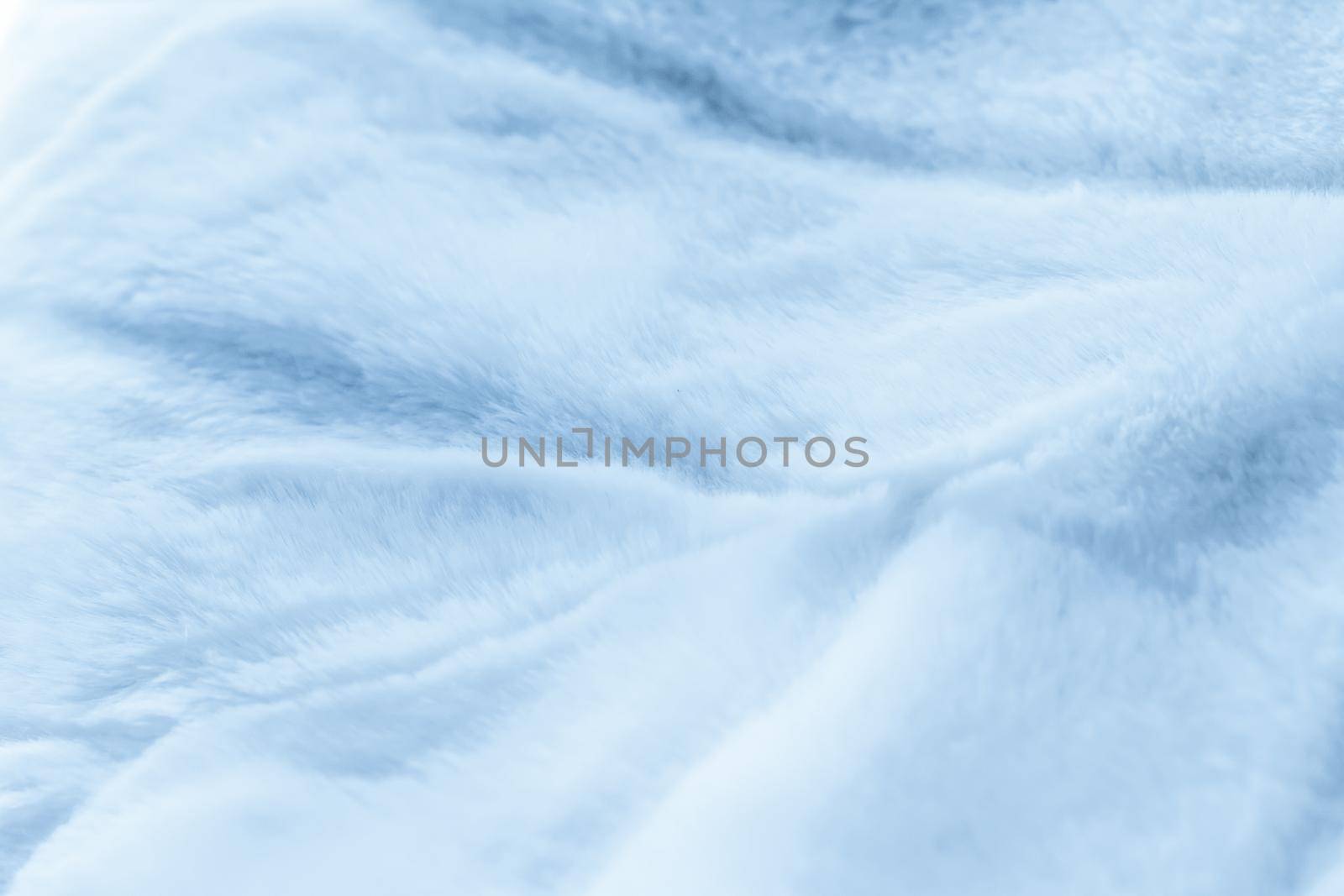 Luxury blue fur coat texture background, artificial fabric detail by Anneleven