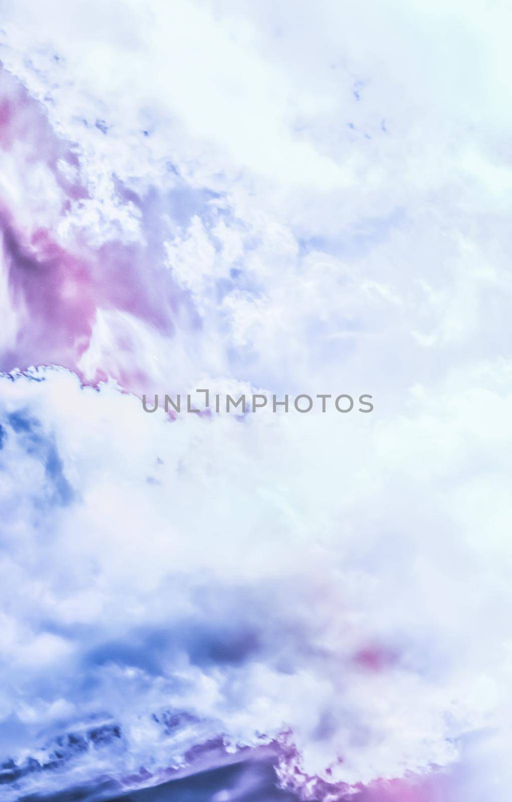 Magical dream, nature backdrop and spiritual holiday concept - Dreamy surreal sky as abstract art, fantasy pastel colours background for modern design