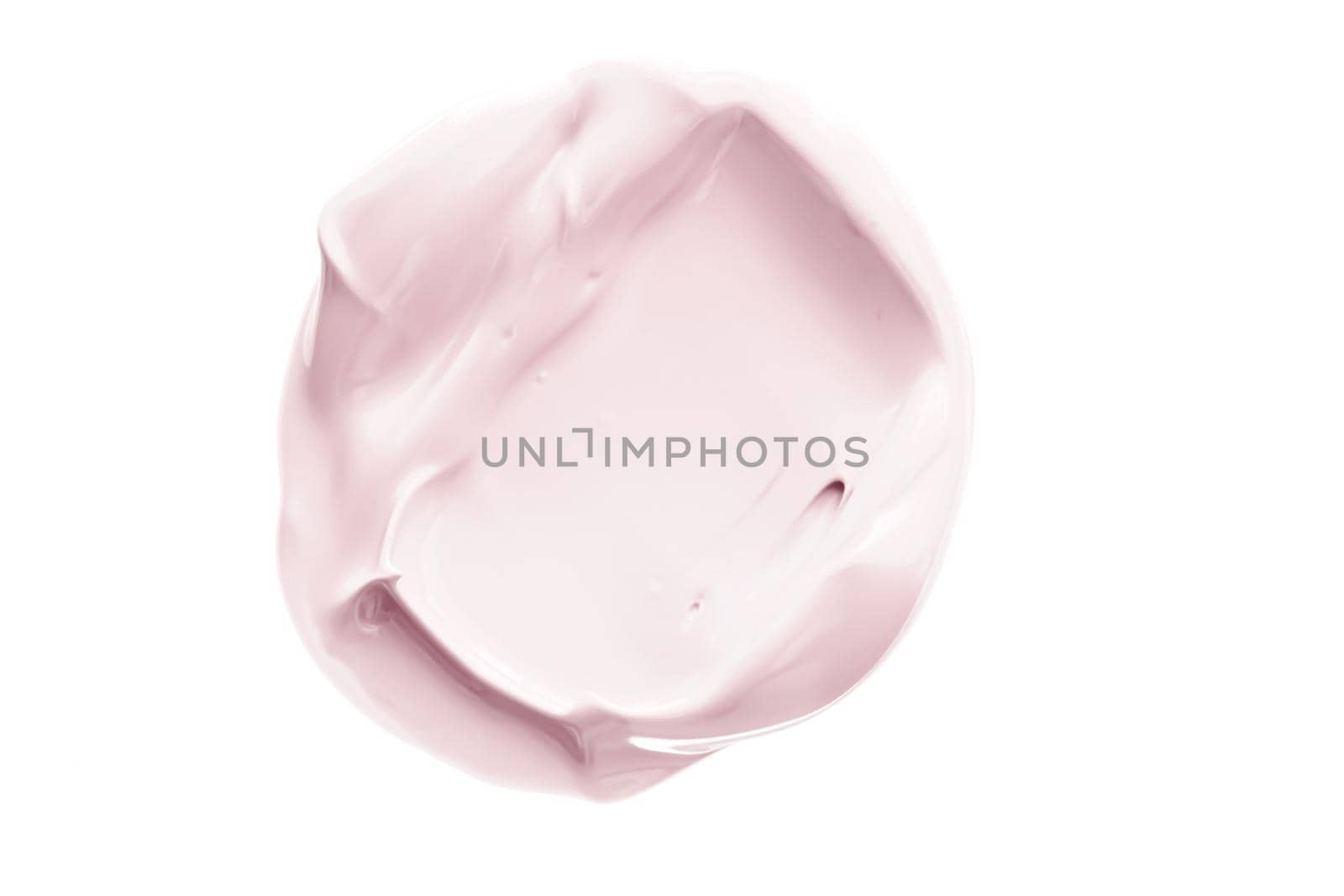 Pastel beauty swatch, skincare and makeup cosmetic product sample texture isolated on white background, make-up smudge, cream cosmetics smear or paint brush stroke closeup