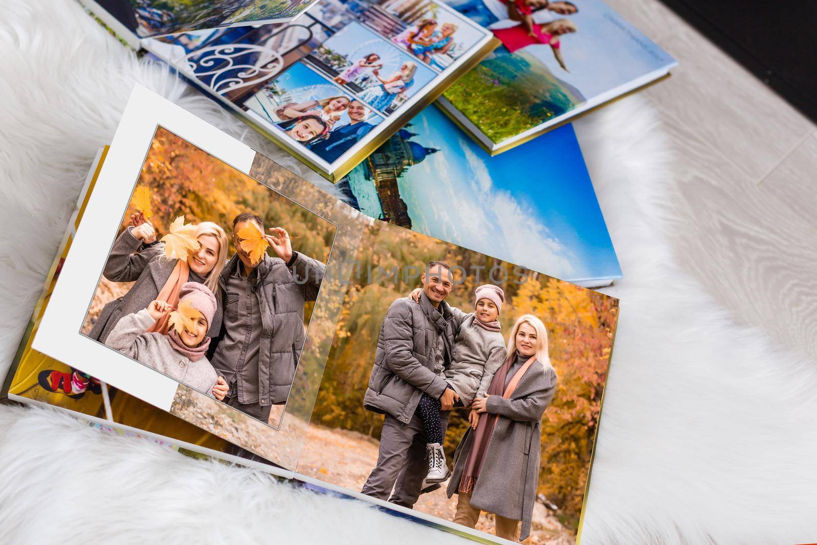 family photo book from autumn shooting.