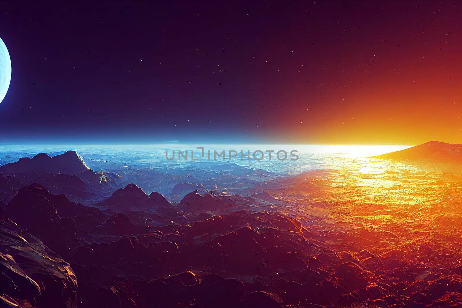 Outer space shooting star comet asteroid meteor planet astrology solar system galaxy universe