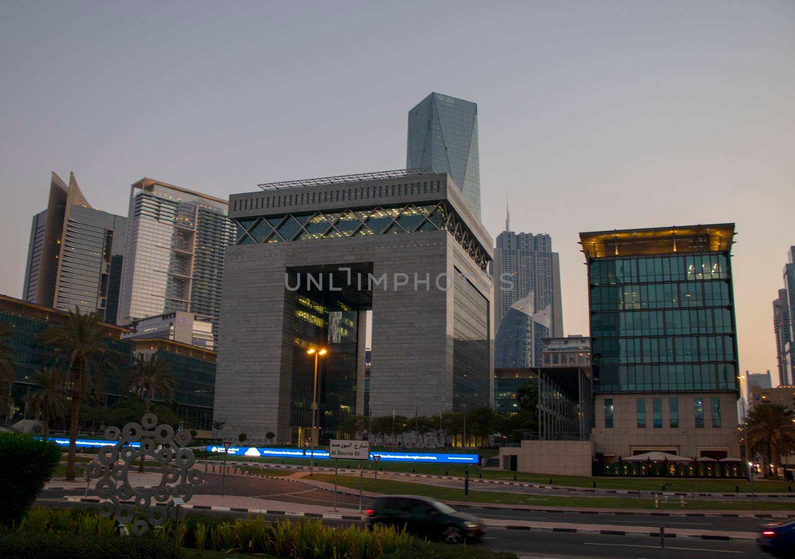 Dubai International Financial center. UAE. Outdoors