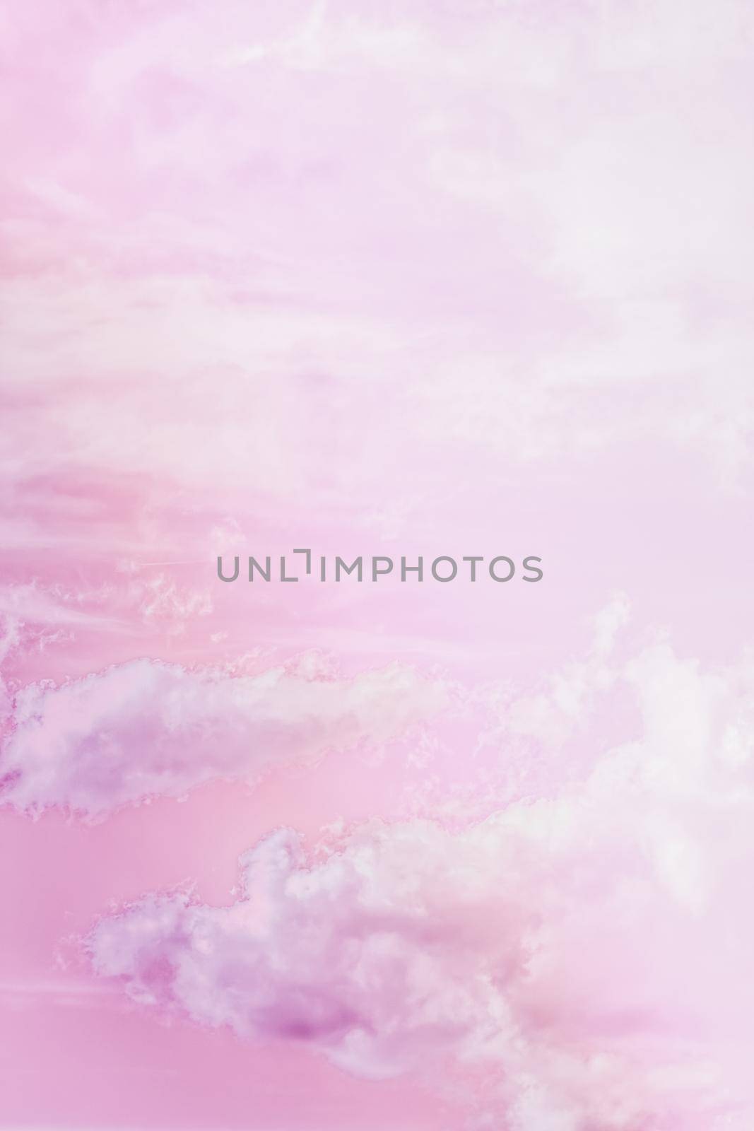 Magical dream, nature backdrop and spiritual holiday concept - Dreamy surreal sky as abstract art, fantasy pastel colours background for modern design