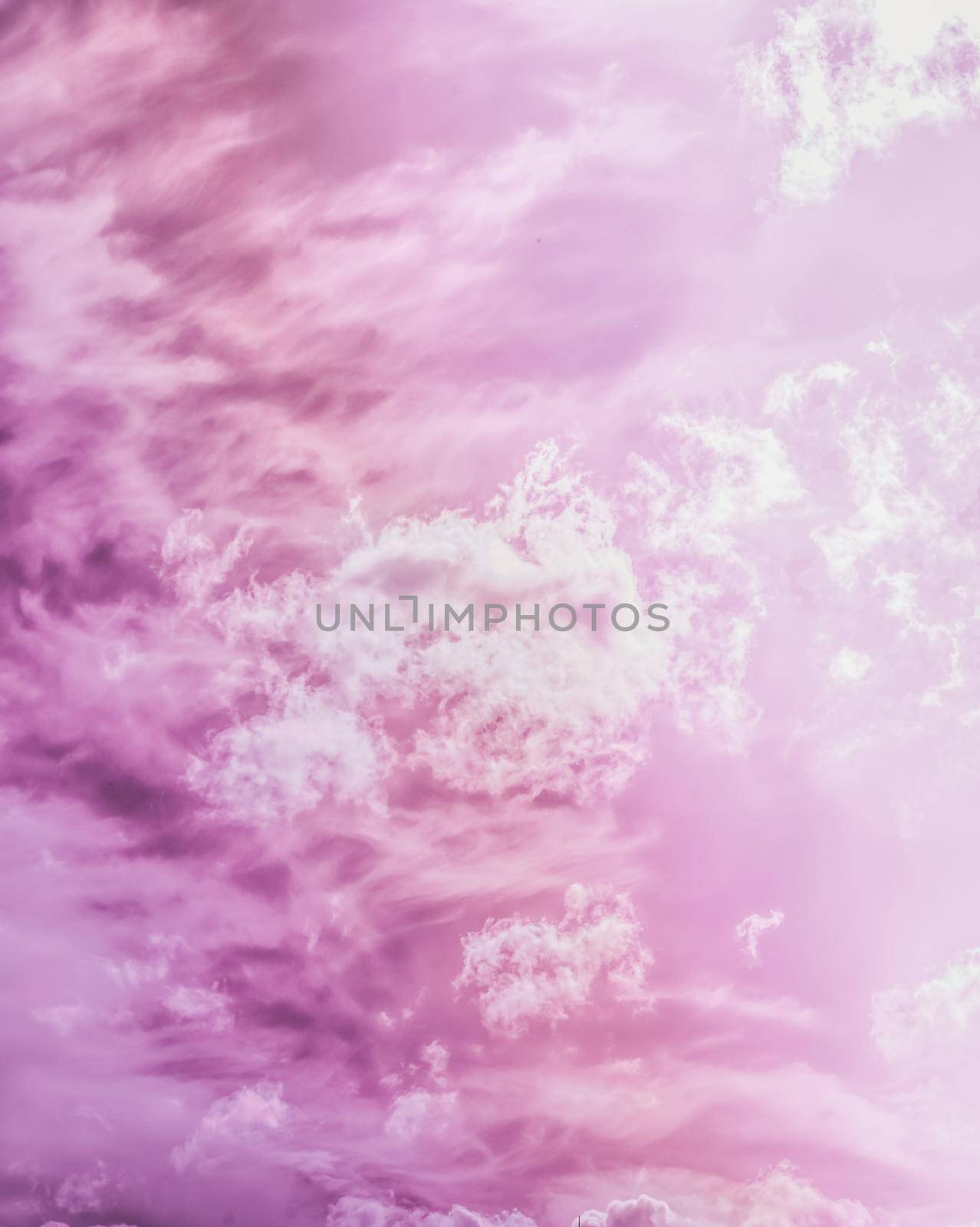 Magical dream, nature backdrop and spiritual holiday concept - Dreamy surreal sky as abstract art, fantasy pastel colours background for modern design