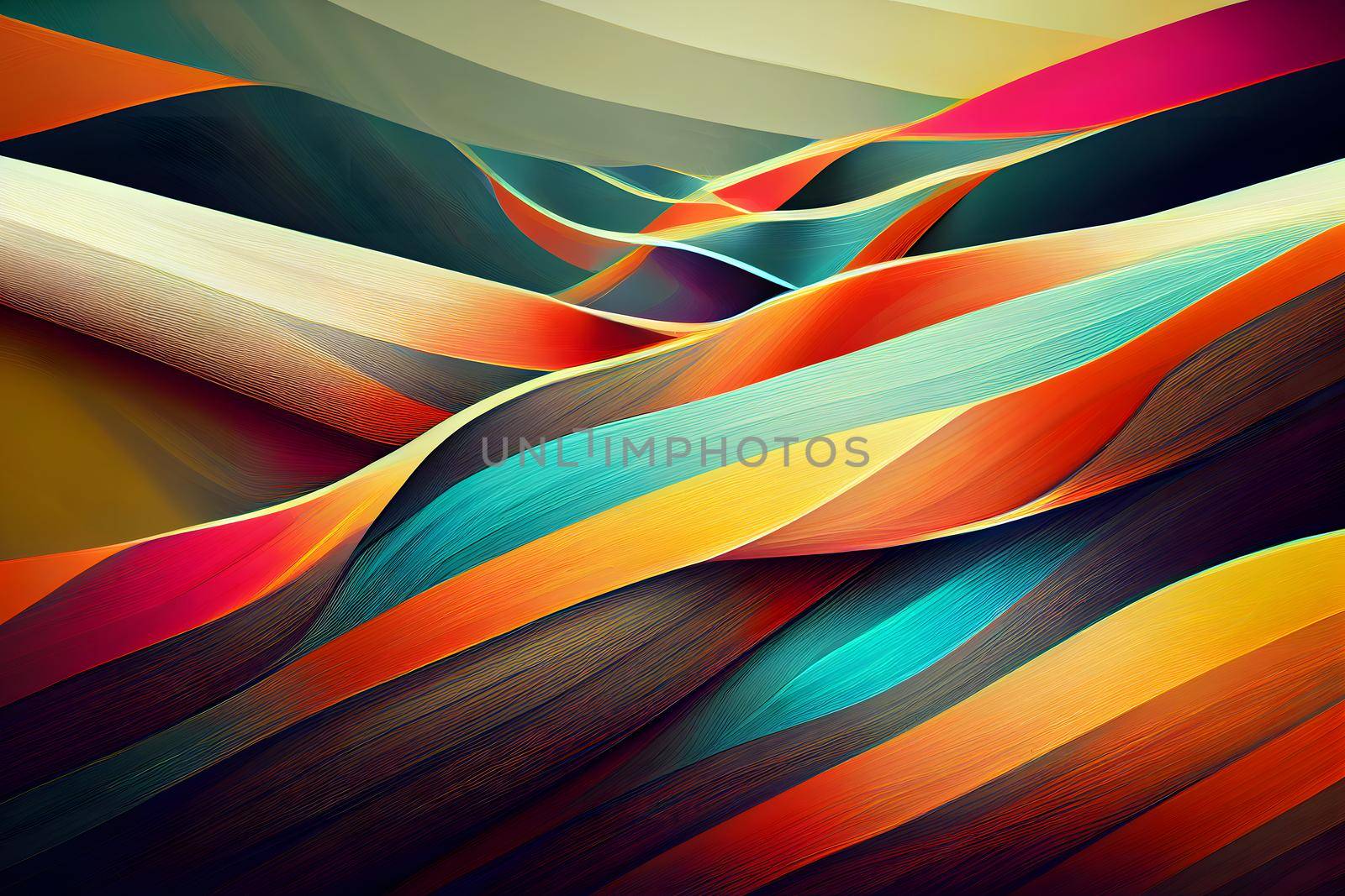 abstract flat colorful stripes geometric background, neural network generated art. Digitally generated image. Not based on any actual scene or pattern.