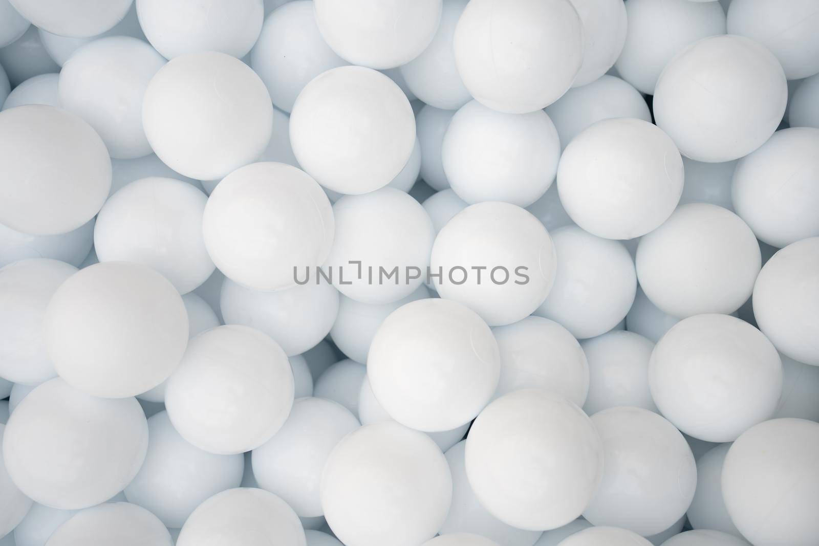 Many white plastic balls for dry pool. by andreonegin