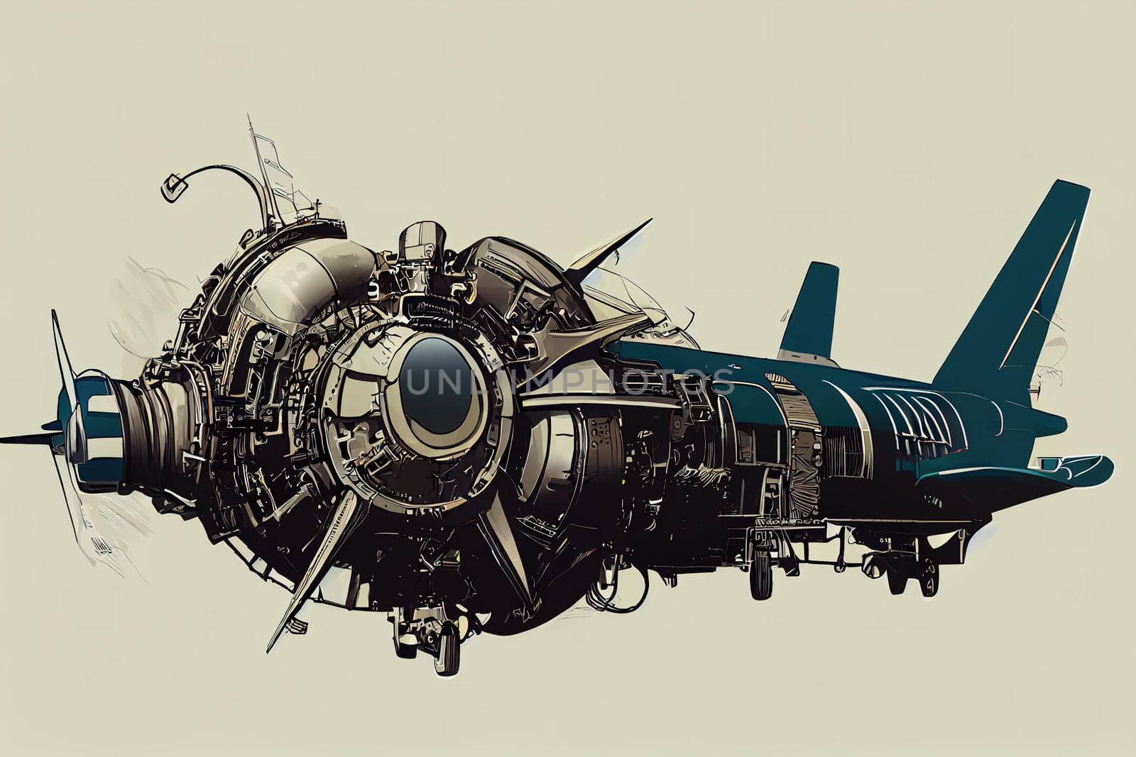 Aircraft Specialist. High quality 2d illustration