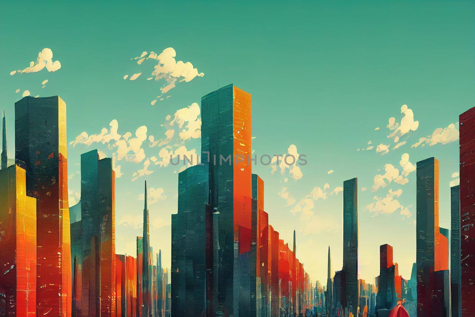 Bishkek. High quality 2d illustration