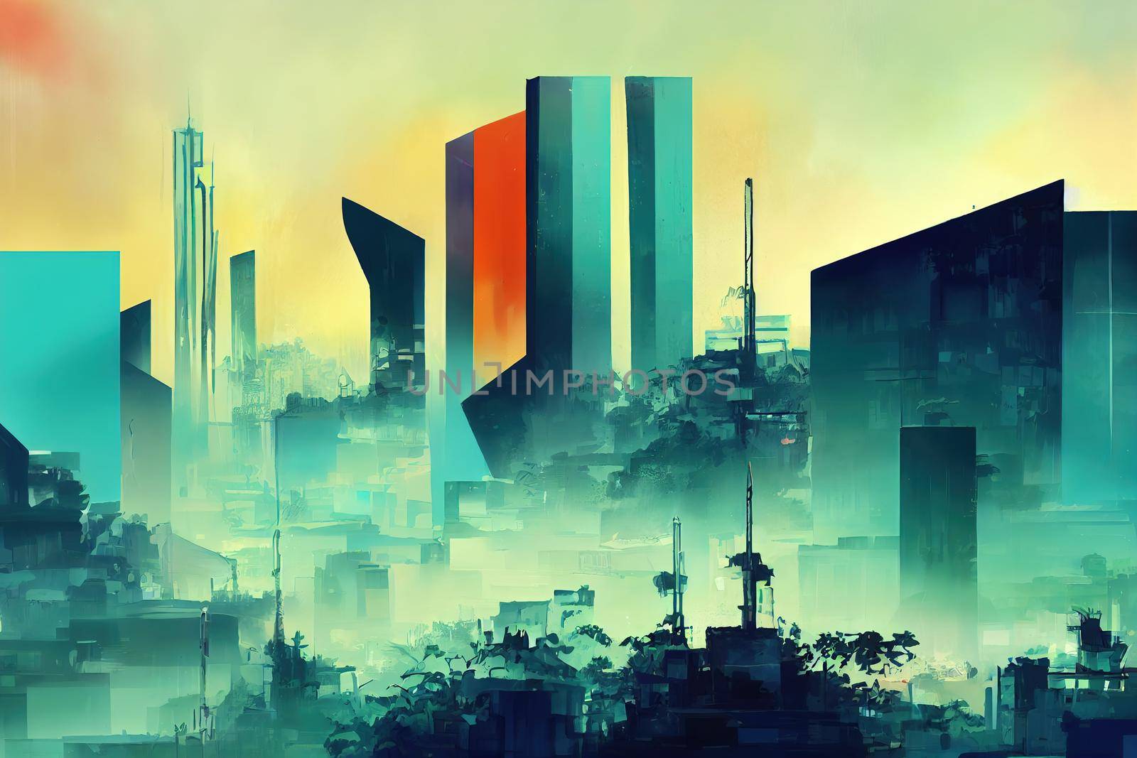 Brazzaville. High quality 2d illustration