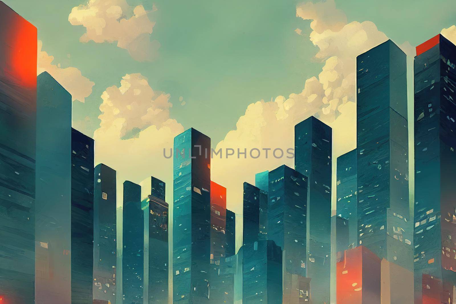 Bishkek. High quality 2d illustration