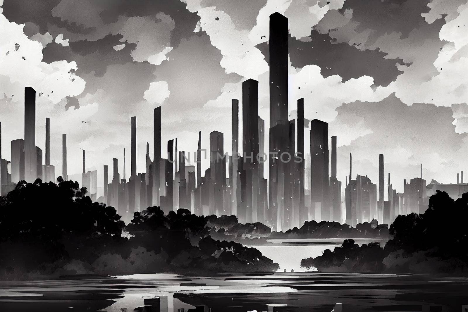 Canberra. High quality 2d illustration
