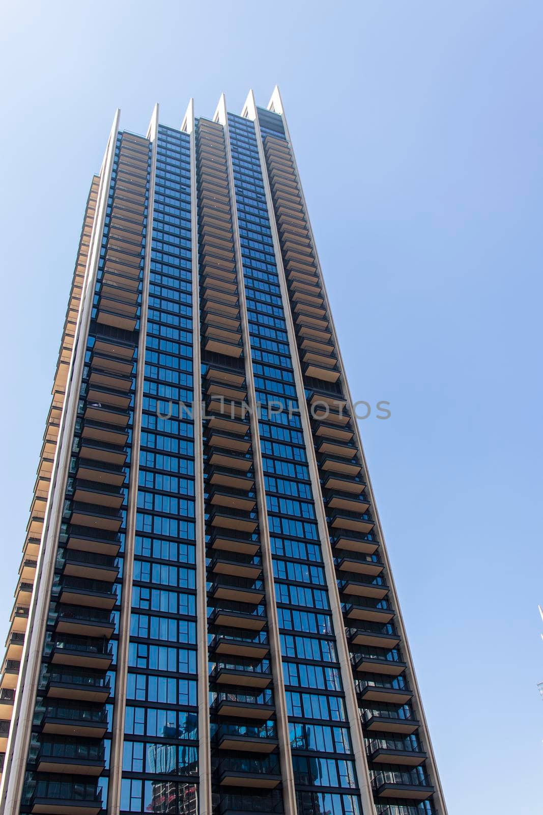 Dubai, UAE - 02.04.2021 Shot of a skyscraper in Dubai downtown