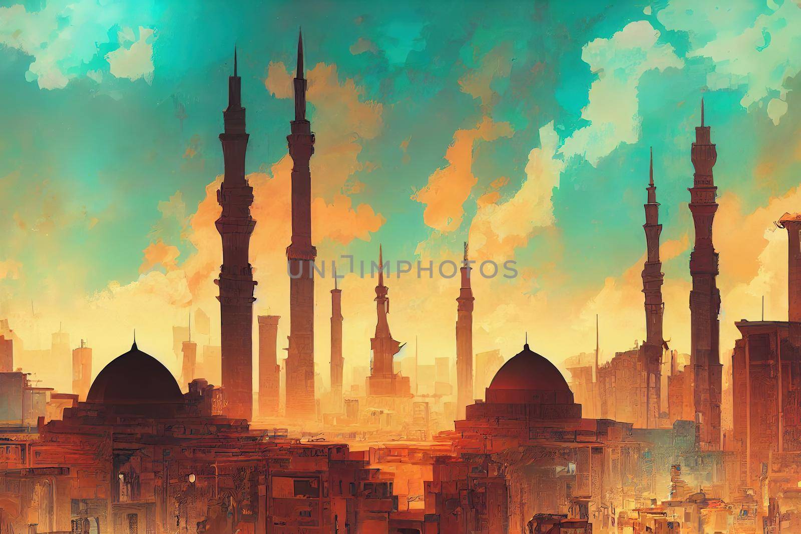 Cairo. High quality 2d illustration