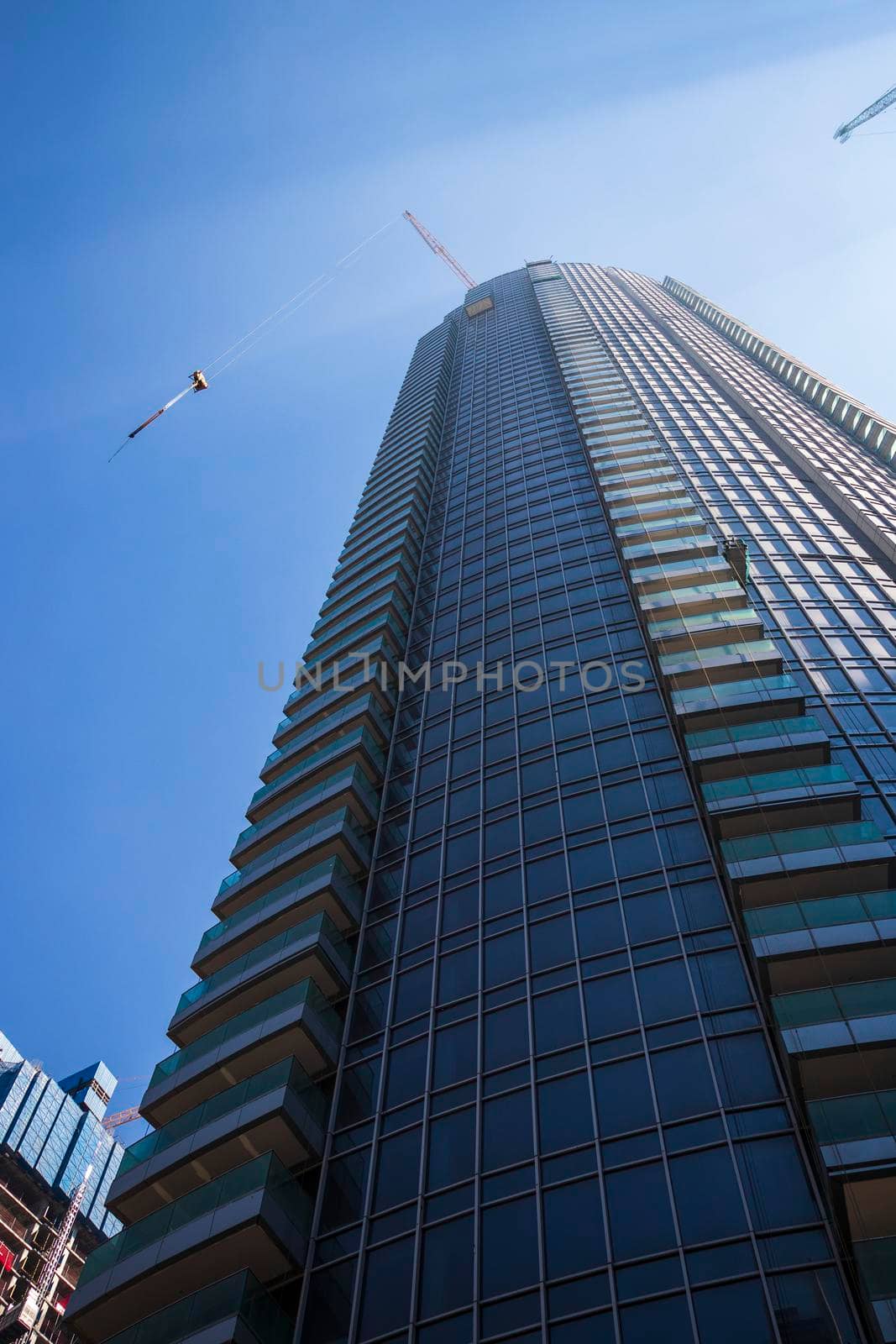 Dubai, UAE - 02.04.2021 Shot of a skyscraper in Dubai downtown