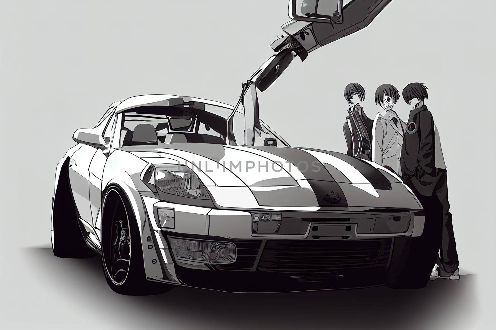 Automotive Body Repair. High quality 2d illustration